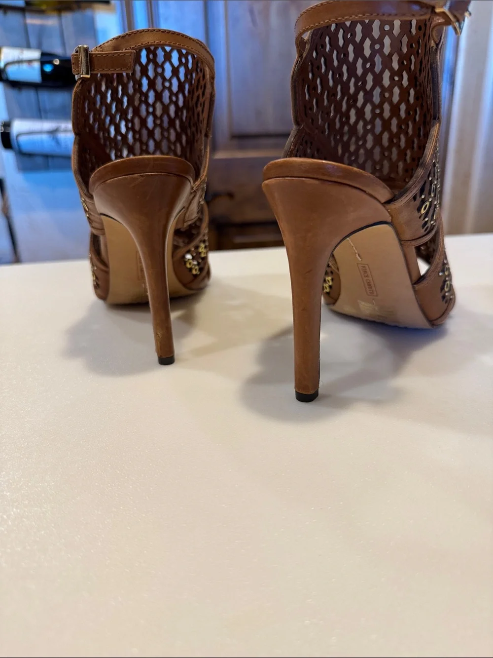 Vince Camuto Leather Mallena studded heel
